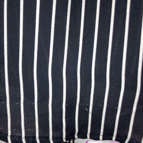 Japna, Sleeveless Vertical Striped Tunic Style Button Up Dress, Junior’s Small - Picture 8 of 8